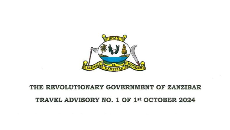 Zanzibar introduces a mandatory insurance for tourists from October 1, 2024.