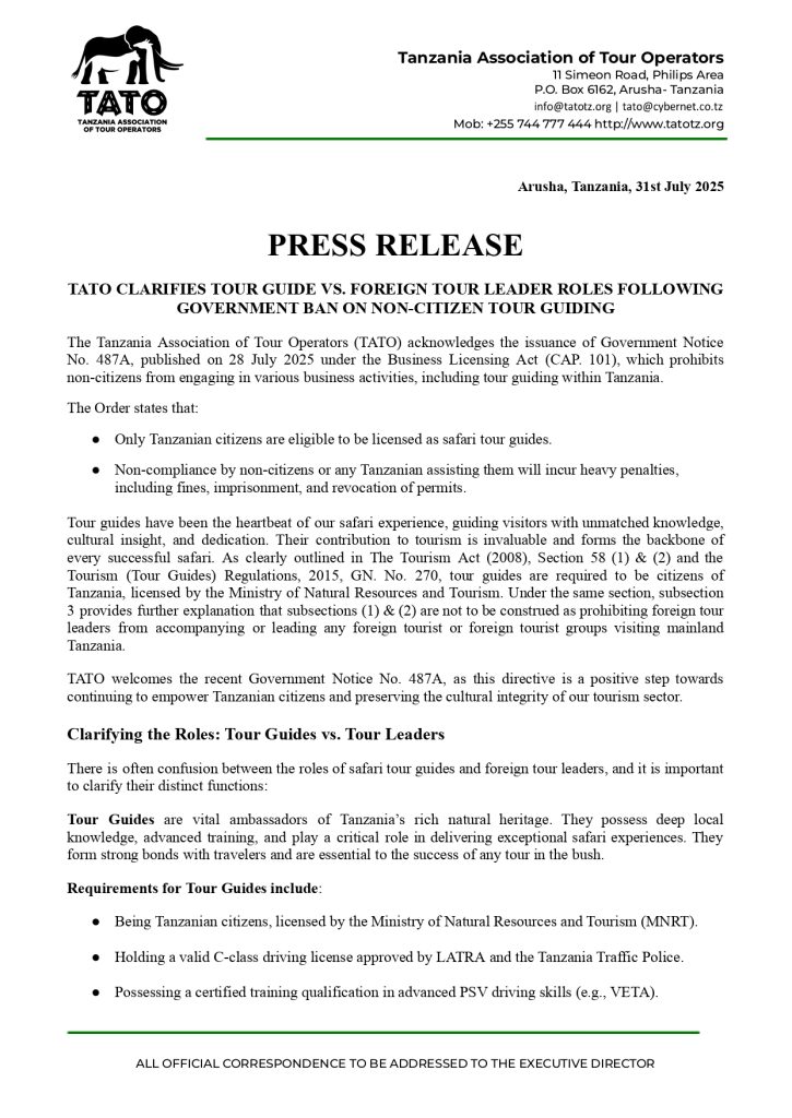 TATO PRESS Release