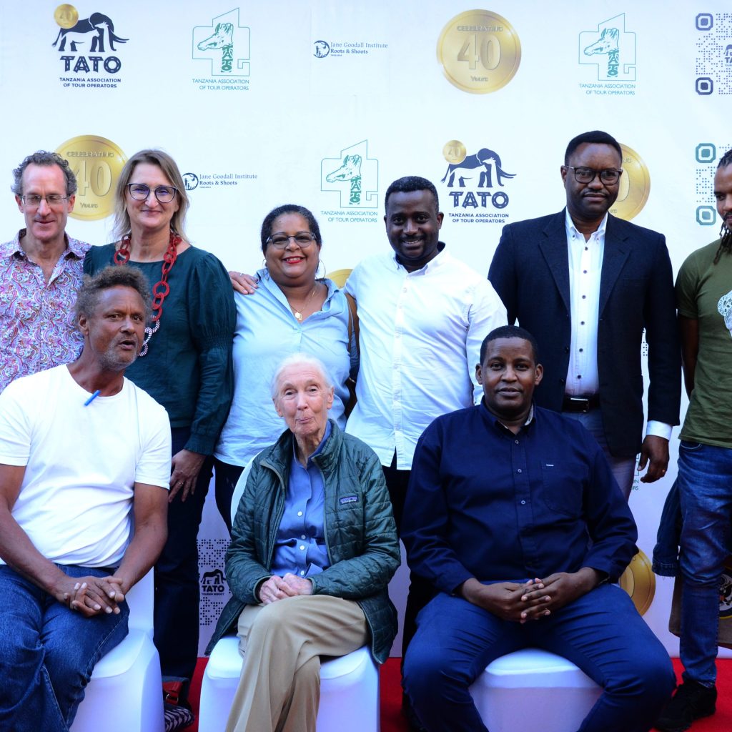 Dr. Jane Goodall with TATO board members