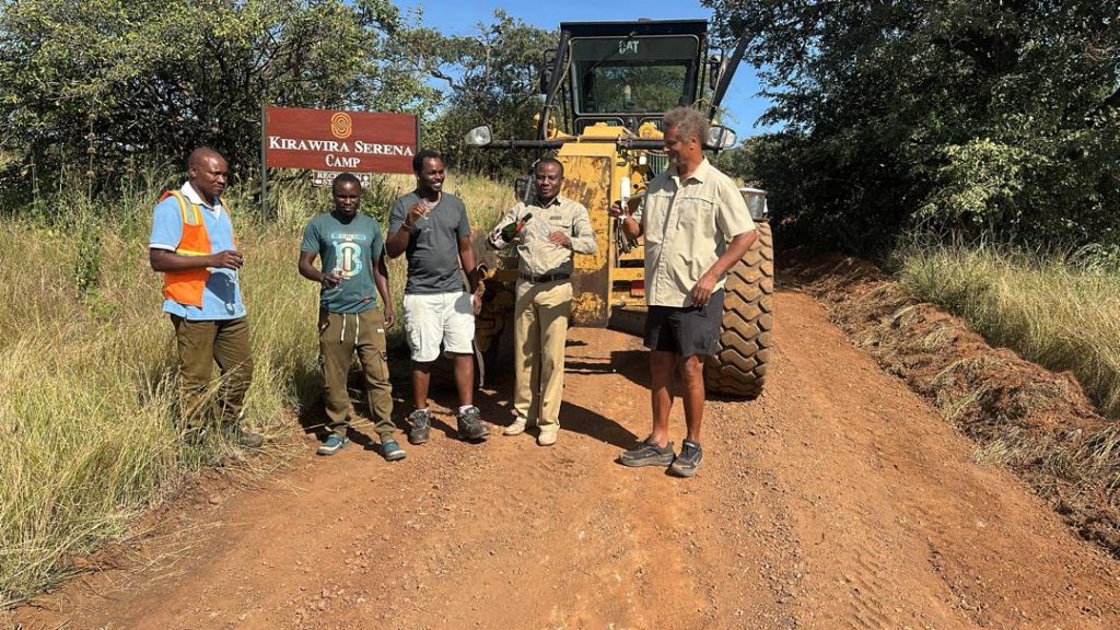 TATO Chairman Celebrating With Serengeti Road Maintenance Project Workers